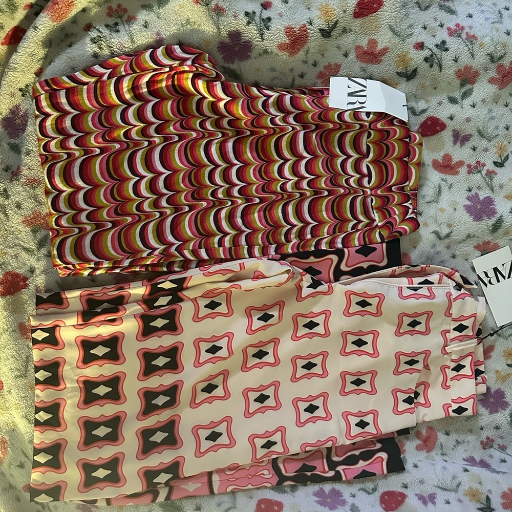 Zara Multicolor Patterned Pants